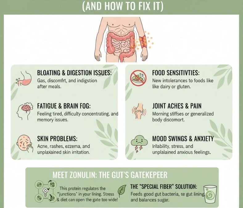 6 สัญญาณเตือน “ลำไส้รั่ว” ที่คุณอาจไม่รู้ตัว (และวิธีดูแล)